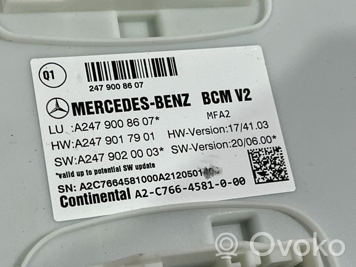 Mercedes-Benz CLA C117 X117 W117 Moduł / Sterownik komfortu A2479008607