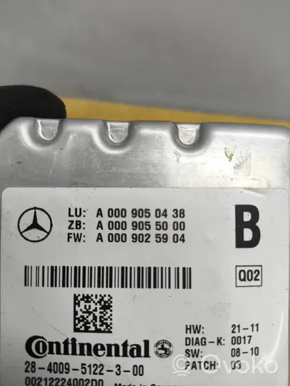 Mercedes-Benz C W204 Kamera galinio vaizdo A0009050438