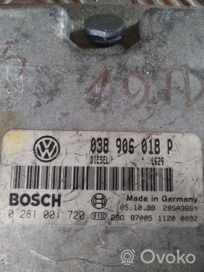 Volkswagen PASSAT B5 Moottorin ohjainlaite/moduuli 038906018P