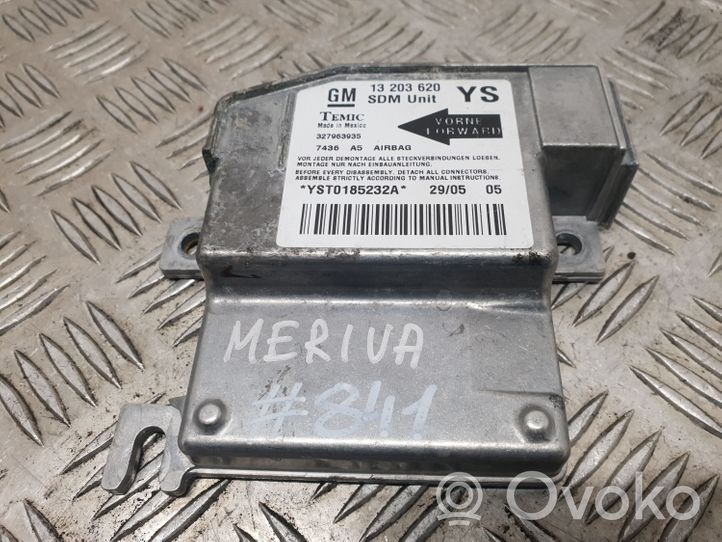 Opel Meriva A Gaisa spilvenu vadības bloks 13203620