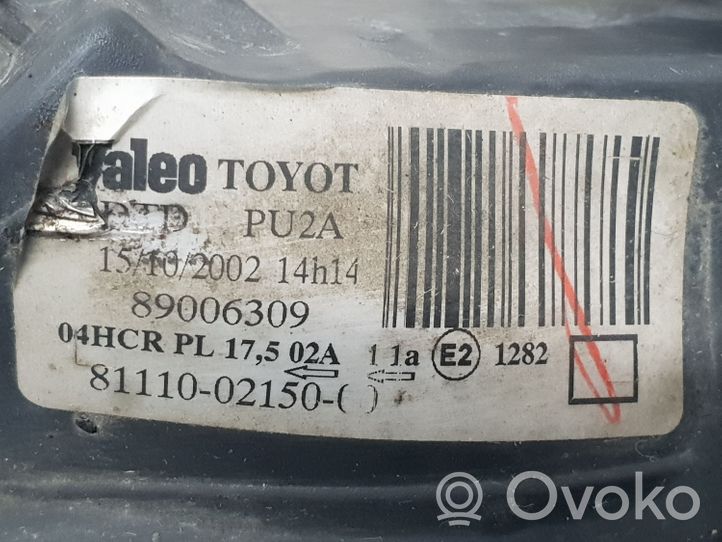 Toyota Corolla E120 E130 Priekšējais lukturis 89006309