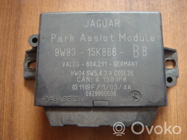 Jaguar XF X250 Unité de commande, module PDC aide au stationnement 9W8315K866BB