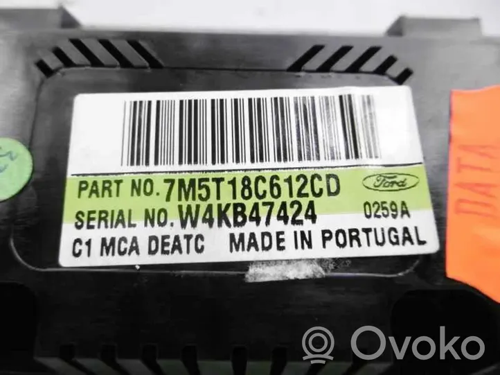 Ford Focus Centralina del climatizzatore 7M5T18C612CD