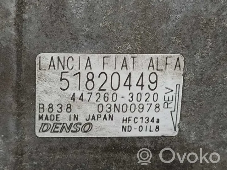Fiat Bravo Compressore aria condizionata (A/C) (pompa) 51820449