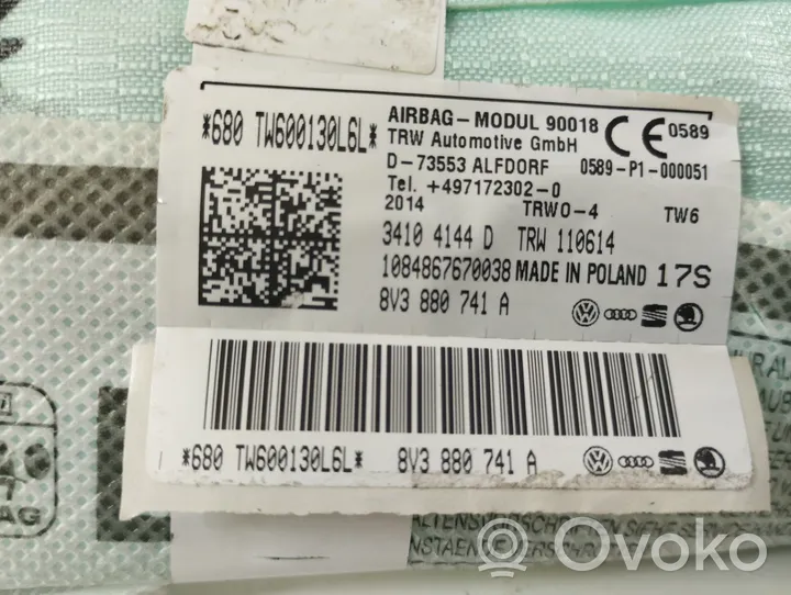 Audi A3 S3 8V Poduszka powietrzna Airbag drzwi przednich 8V3880741A