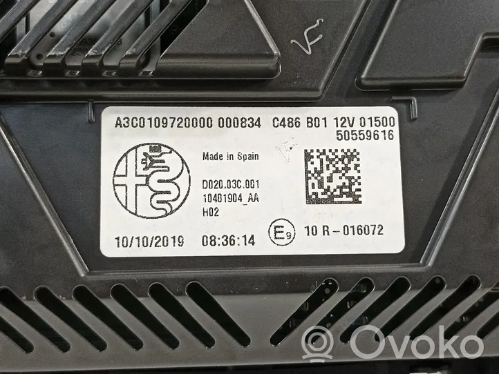 Alfa Romeo Stelvio Tachimetro (quadro strumenti) 50559616