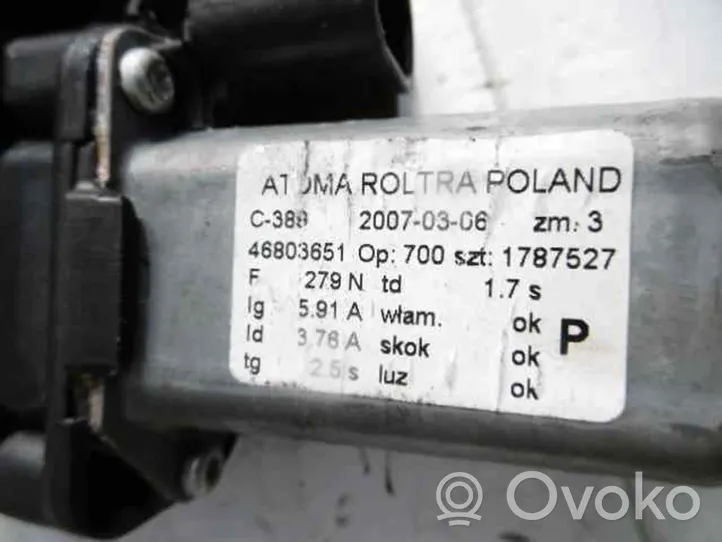 Fiat Panda II Podnośnik szyby drzwi z silniczkiem 46803651