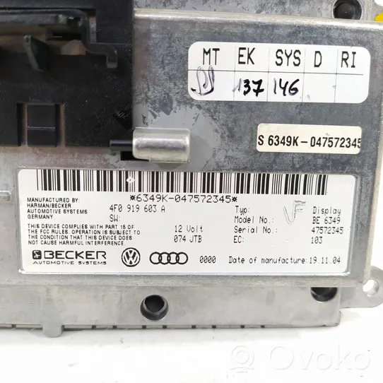 Audi A6 S6 C6 4F Head up displejs 4F0919603A