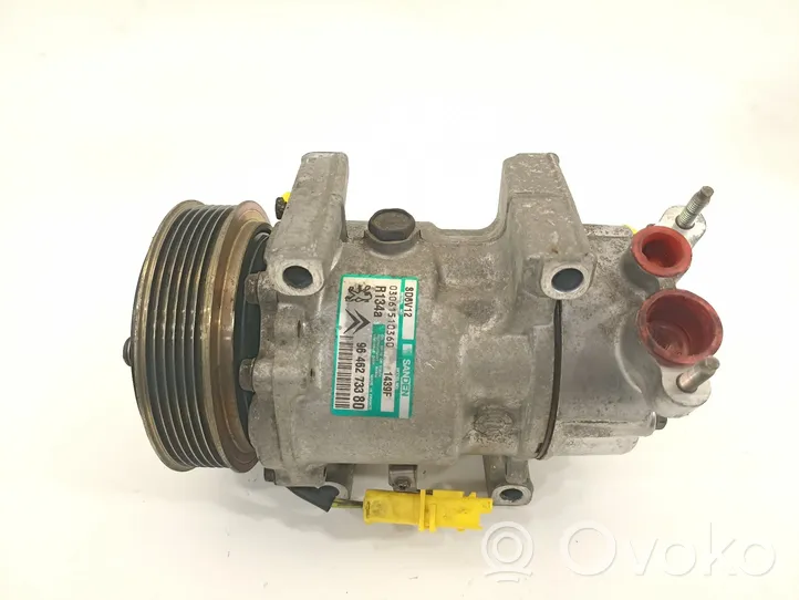 Citroen C3 Pluriel Ilmastointilaitteen kompressorin pumppu (A/C) 9646273380