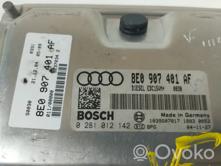 Audi A4 Allroad Moottorin ohjainlaite/moduuli 8E0907401AF