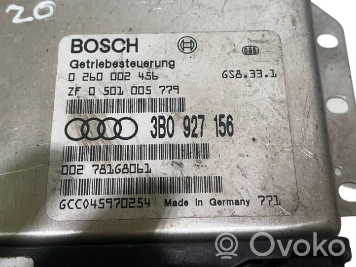 Volkswagen PASSAT B6 Vaihdelaatikon ohjainlaite/moduuli 3B0927156