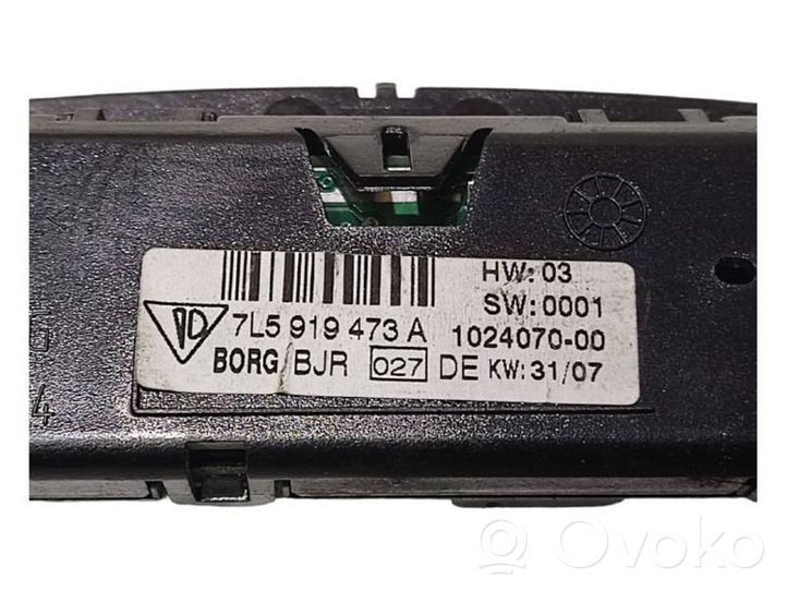 Porsche Cayenne (9PA) Monitor del sensore di parcheggio PDC 7L5919473A