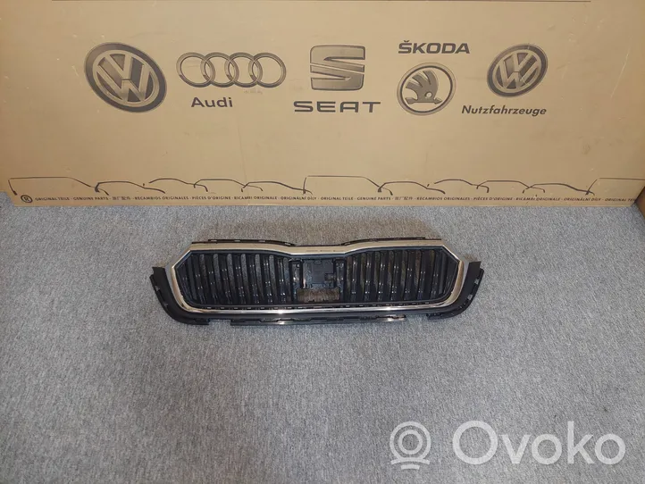 Skoda Octavia Mk4 Rejilla superior del radiador del parachoques delantero 5E3853653