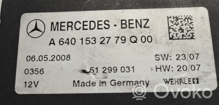 Mercedes-Benz A W169 Relé de la bujía de precalentamiento A6401530479