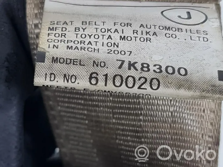 Hyundai Getz Ceinture de sécurité arrière centrale (siège) H073901