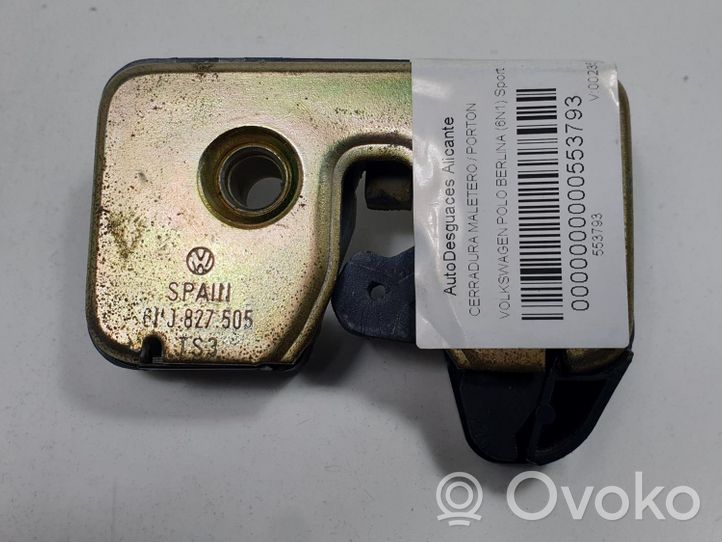 Opel Vectra B Zamek klapy tylnej bagażnika 6N0827505