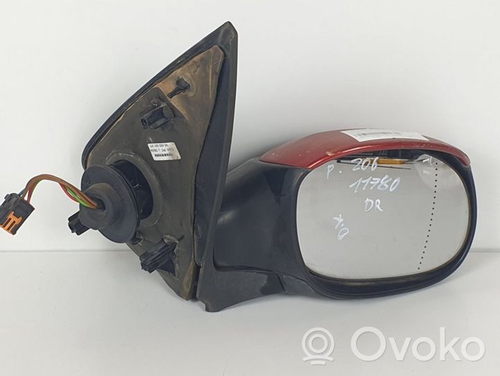 Peugeot 206 Etuoven sähköinen sivupeili 96480961XT