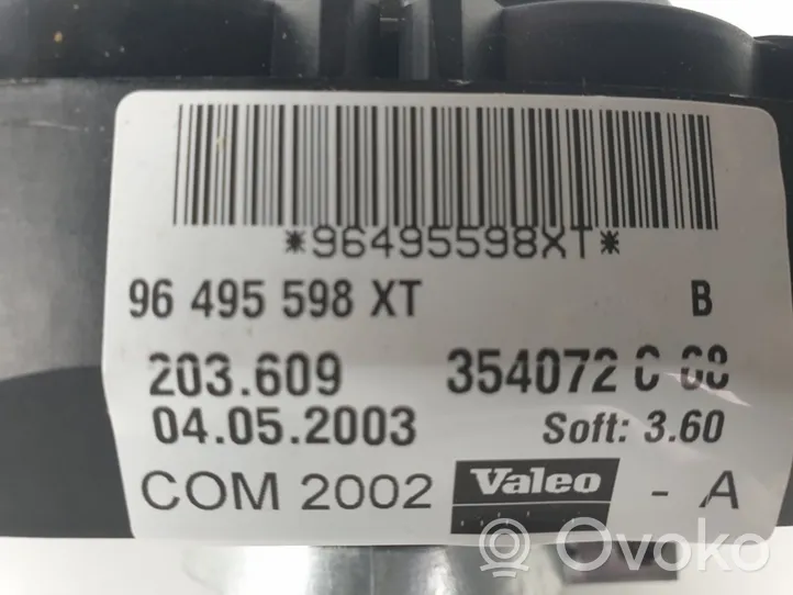 Citroen C3 Pluriel Przełącznik świateł 96495598