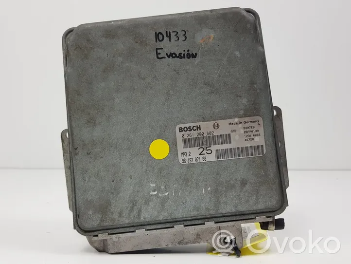 Citroen Evasion Calculateur moteur ECU 9618707180