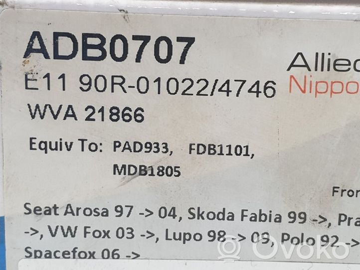 Seat Arosa Jarrupalat (takana) ADB0707