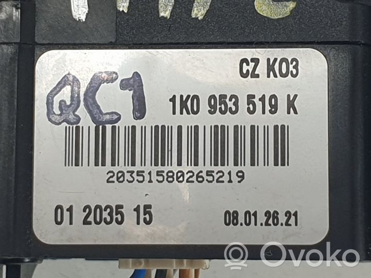 Volkswagen Eos Manetka / Przełącznik wycieraczek 1K0953519K