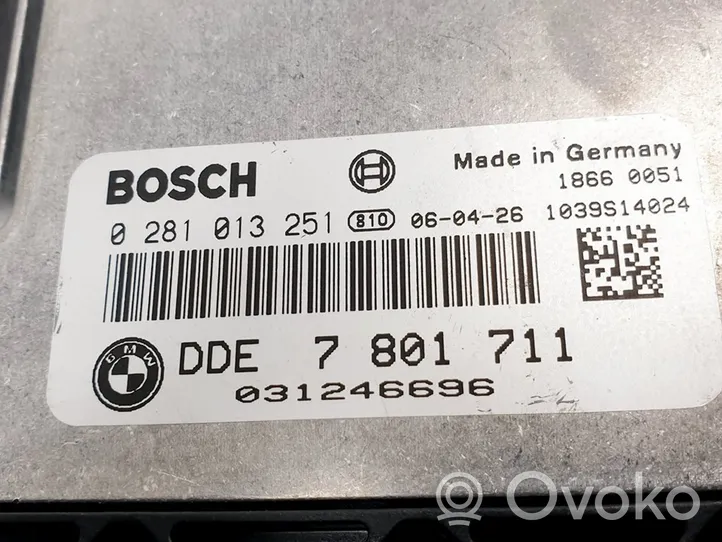 BMW 3 E90 E91 Calculateur moteur ECU 7801711