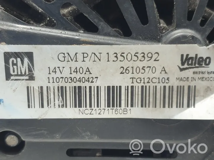 Chevrolet Aveo Generaattori/laturi 13505392