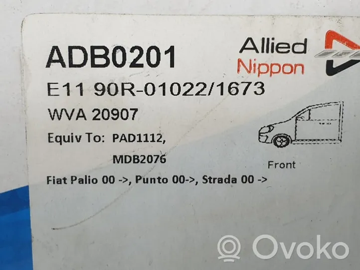 Fiat Strada Brake pads (rear) ADB0201