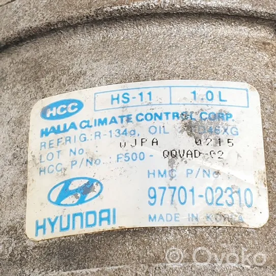 Hyundai Atos Classic Ilmastointilaitteen kompressorin pumppu (A/C) 9770102310