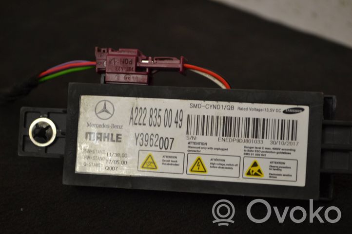 Mercedes-Benz S C217 Panel klimatyzacji a2228350049