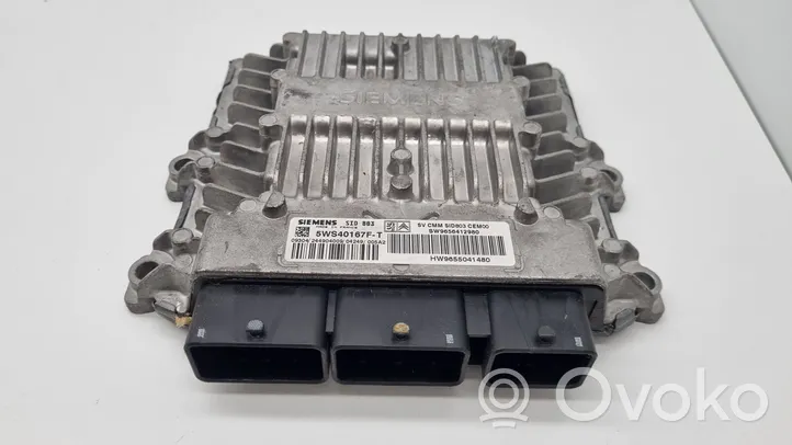 Peugeot 407 Kit centralina motore ECU e serratura SW9656412980