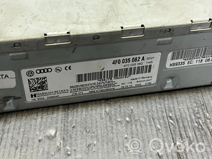 Audi A4 S4 B9 Radija/ CD/DVD grotuvas/ navigacija 4F0035082A