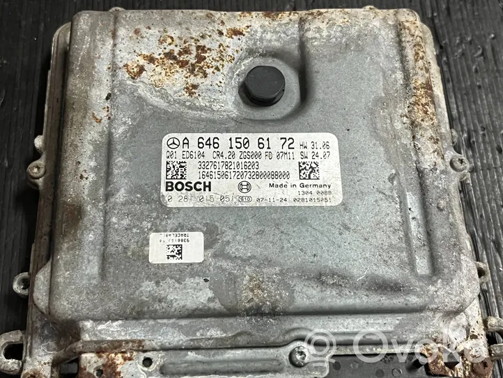 Mercedes-Benz Sprinter W901 W902 W903 W904 Calculateur moteur ECU A6461506172