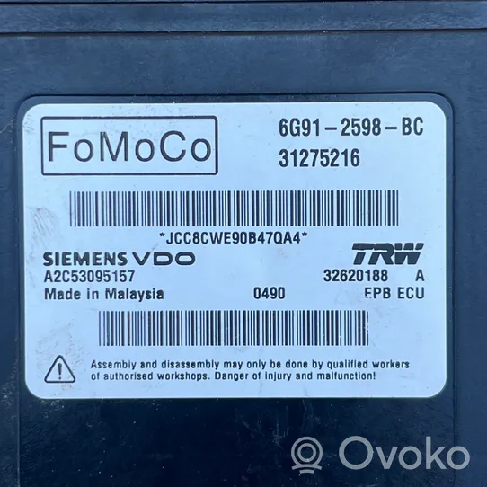 Volvo V70 Module de commande de frein à main 31275216