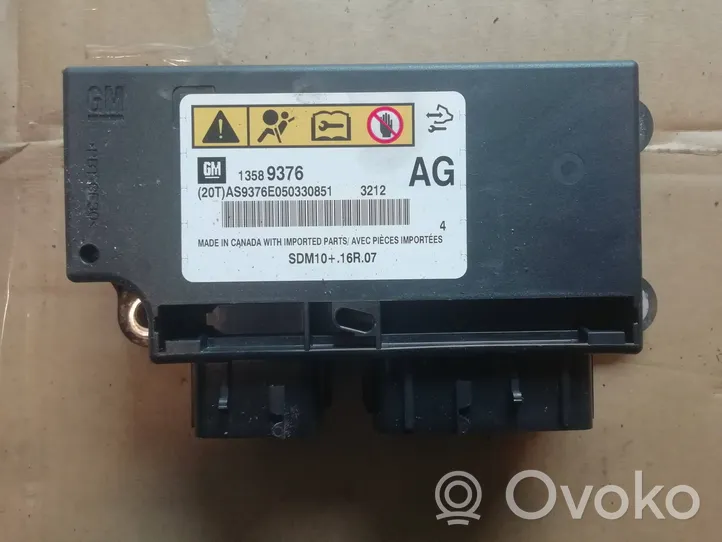 Chevrolet Volt I Module de contrôle airbag 20354485