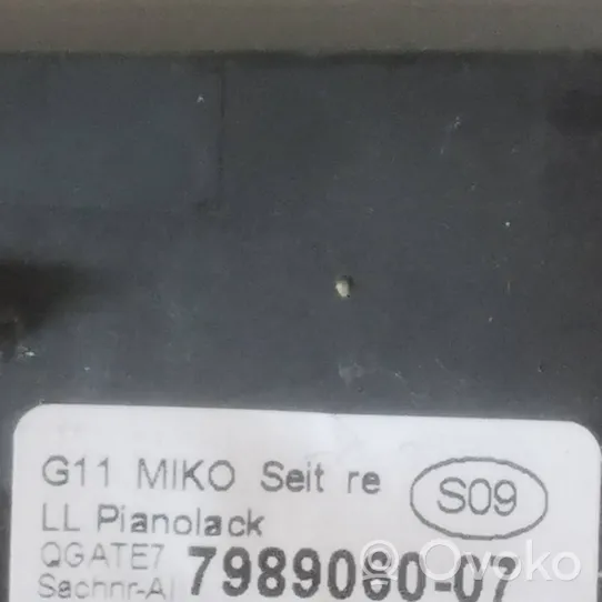 BMW 7 G11 G12 Kita centrinė konsolės (tunelio) detalė 7989060