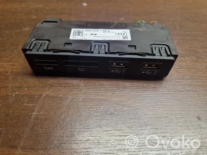 Audi A4 S4 B9 8W USB socket connector 4N0035736A