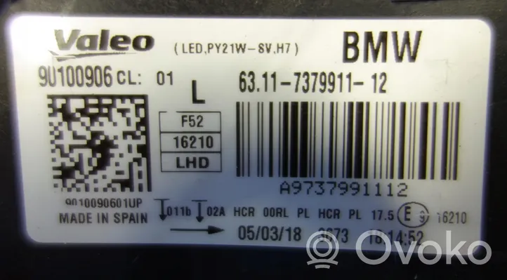 BMW 1 F52 Lampa przednia 90100906