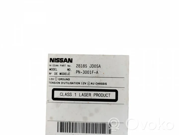 Nissan Qashqai Radio/CD/DVD/GPS head unit 28185JD05A
