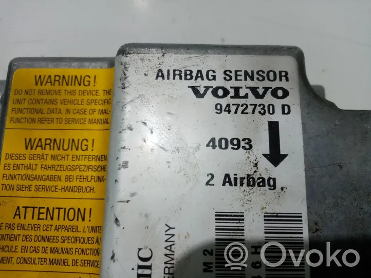 Volvo C70 Centralina/modulo airbag 9472730