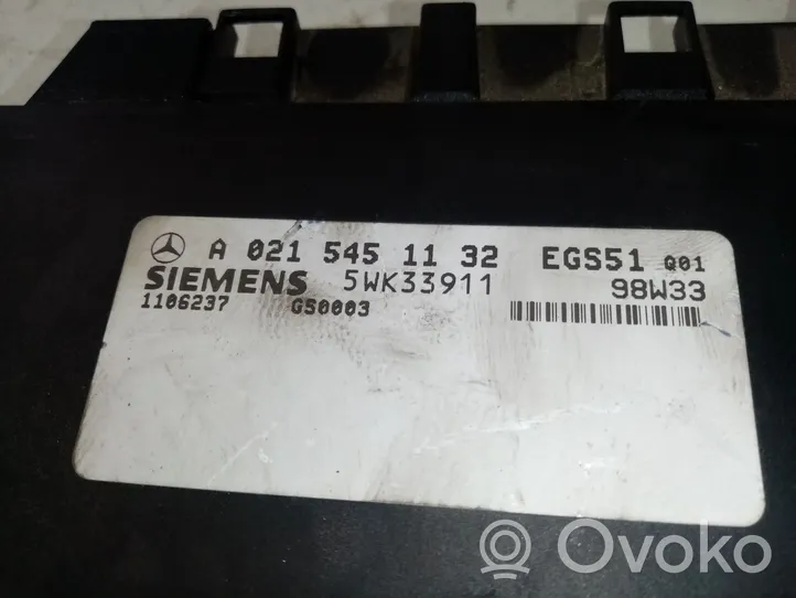 Mercedes-Benz E AMG W210 Module de contrôle de boîte de vitesses ECU 0215451132