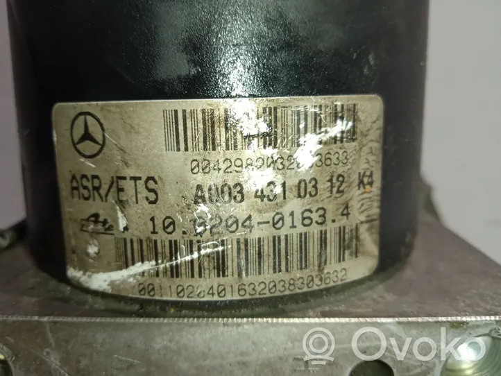 Mercedes-Benz CLK AMG A208 C208 Pompe ABS A0034310312