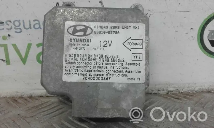 Hyundai Atos Prime Turvatyynyn ohjainlaite/moduuli 9591005700