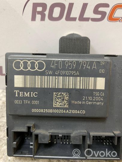 Audi A6 S6 C6 4F Centralina/modulo portiere 4F0959794A