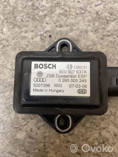 Audi A8 S8 D3 4E Sensore di imbardata accelerazione ESP 8E0907637A