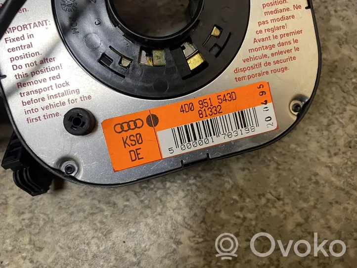 Audi A4 S4 B5 8D Taśma / Pierścień ślizgowy Airbag / SRS 4D0951543D