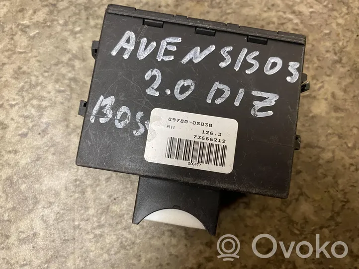 Toyota Avensis T250 Immobilizer control unit/module 8978005030