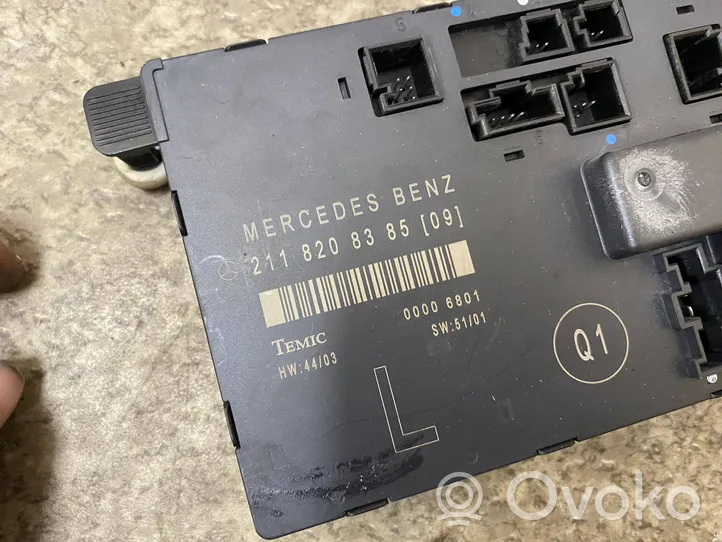 Mercedes-Benz E W211 Oven ohjainlaite/moduuli 211820838509