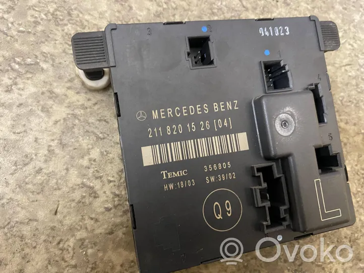 Mercedes-Benz E W211 Oven ohjainlaite/moduuli 211820152604