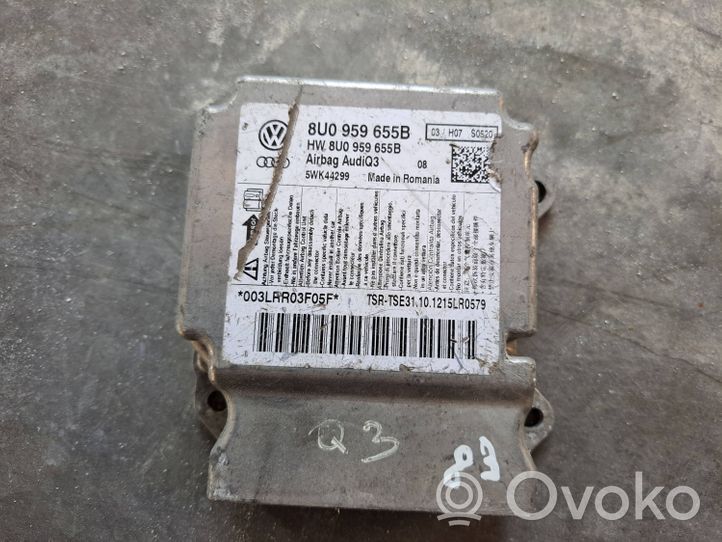 Audi Q3 8U Oro pagalvių valdymo blokas 8U0959655B